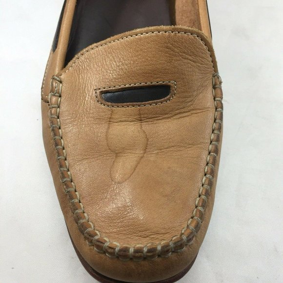 Cole Haan Shoes Womens 7 B Brown Leather Slip On Loafers Flat D17841 Work Casual - Picture 4 of 12